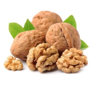 "Fresh Alpineo Walnuts in a wooden bow